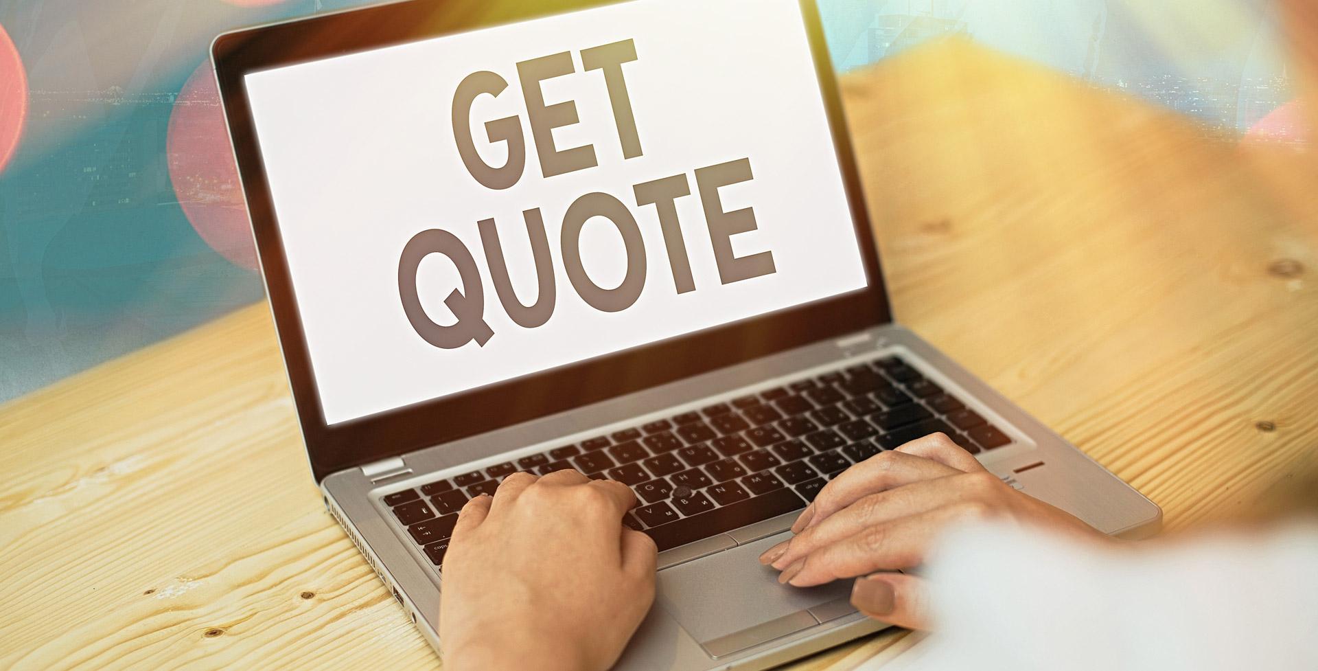 Get qoute banner